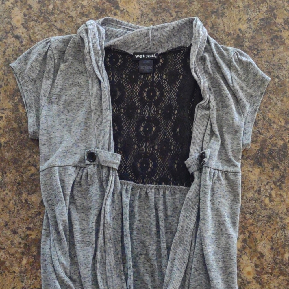 Short sleeved coverup